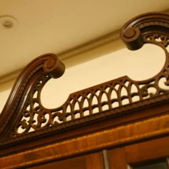 Unknown Mahogany Breakfront Bookcase Sheraton Secretaire Antique -Storage Furniture Sales 2024 mahogany breakfront bookcase sheraton secretaire antique sku49428534 0 5