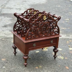 Unknown Mahogany Canterbury Magazine Rack With Drawer -Storage Furniture Sales 2024 mahogany canterbury magazine rack with drawer sku52868376 0 1