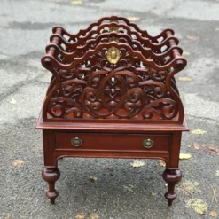 Unknown Mahogany Canterbury Magazine Rack With Drawer -Storage Furniture Sales 2024 mahogany canterbury magazine rack with drawer sku52868376 0 2