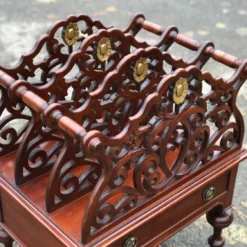 Unknown Mahogany Canterbury Magazine Rack With Drawer -Storage Furniture Sales 2024 mahogany canterbury magazine rack with drawer sku52868376 0 4