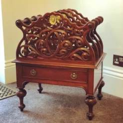 Unknown Mahogany Canterbury Magazine Rack With Drawer -Storage Furniture Sales 2024 mahogany canterbury magazine rack with drawer sku52868376 0 6