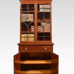 Mahogany Inlaid Gentlemen’s Bookcase -Storage Furniture Sales 2024 mahogany inlaid gentlemen s bookcase 0 6