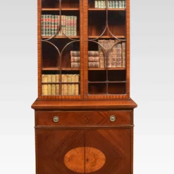 Mahogany Inlaid Gentlemen’s Bookcase -Storage Furniture Sales 2024 mahogany inlaid gentlemen s bookcase 0 7