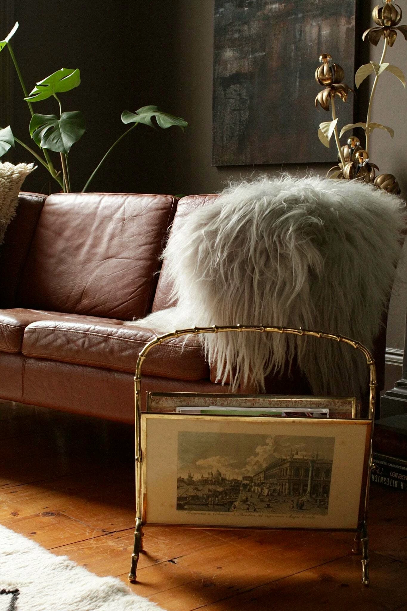 Maison Bagues Faux Bamboo Magazine Holder 2 Maison Bagues Faux Bamboo Magazine Holder - Image 2