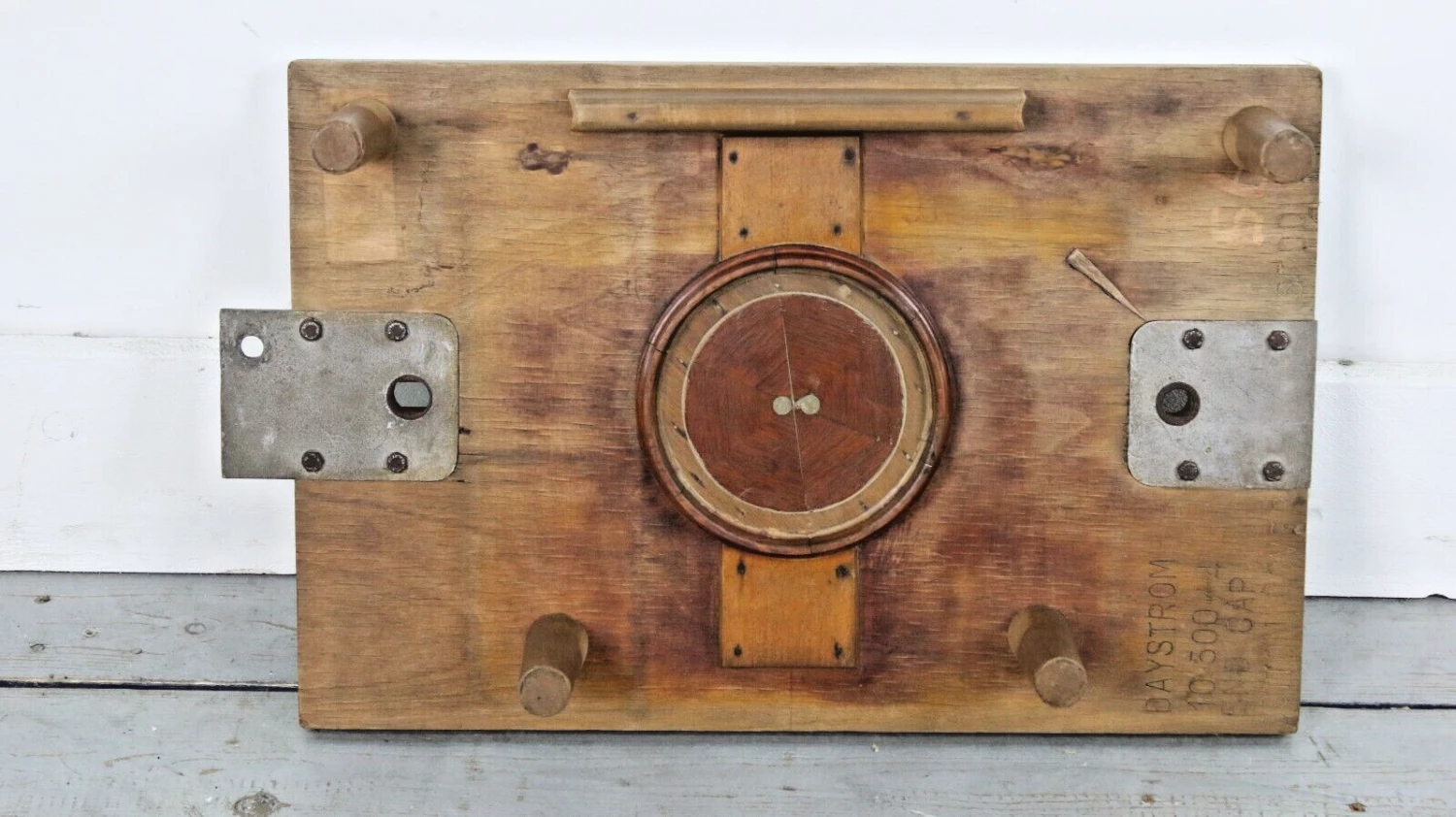 Mid Century 1960s Mixed Wood Vintage Factory Mould As Wall Art / Coat Hanger 2 Mid Century 1960s Mixed Wood Vintage Factory Mould As Wall Art / Coat Hanger - Image 2