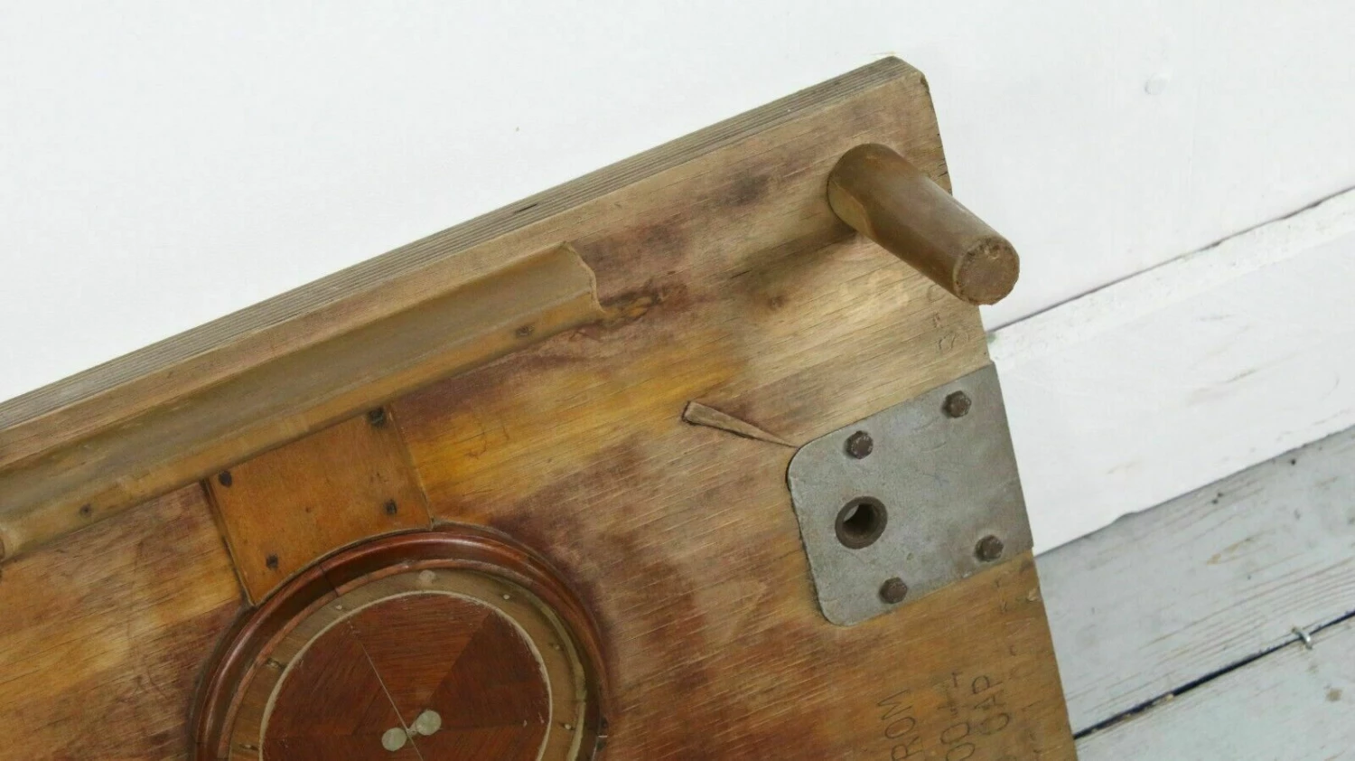 Mid Century 1960s Mixed Wood Vintage Factory Mould As Wall Art / Coat Hanger 6 Mid Century 1960s Mixed Wood Vintage Factory Mould As Wall Art / Coat Hanger - Image 6