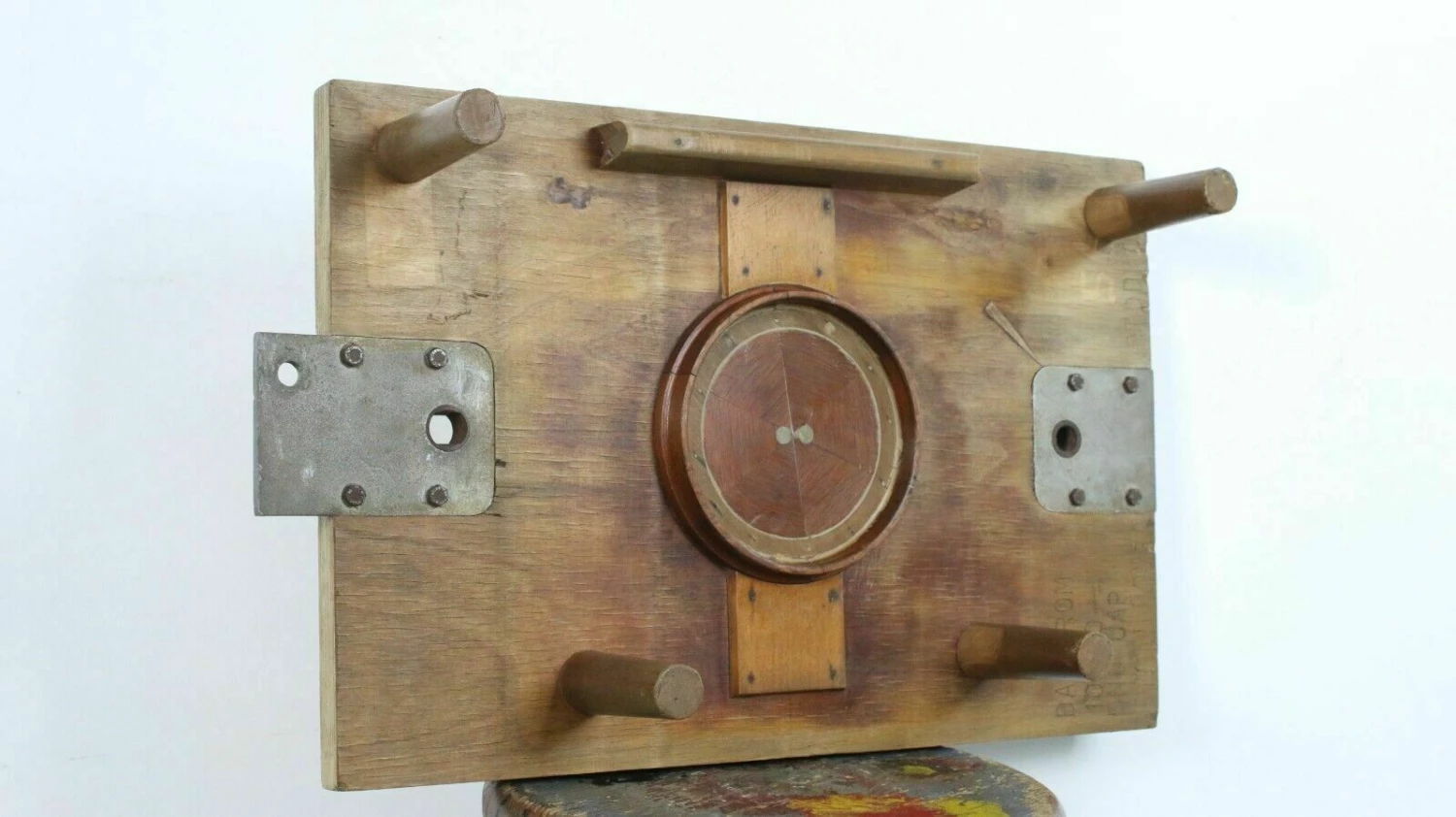 Mid Century 1960s Mixed Wood Vintage Factory Mould As Wall Art / Coat Hanger 10 Mid Century 1960s Mixed Wood Vintage Factory Mould As Wall Art / Coat Hanger - Image 10