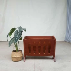 Unknown Mid Century 1970s Teak Magazine Rack Retro Danish Design -Storage Furniture Sales 2024 mid century 1970s teak magazine rack retro danish design 0 1