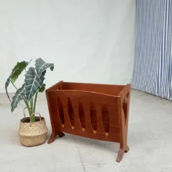 Unknown Mid Century 1970s Teak Magazine Rack Retro Danish Design -Storage Furniture Sales 2024 mid century 1970s teak magazine rack retro danish design 0 10
