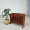 Unknown Mid Century 1970s Teak Magazine Rack Retro Danish Design