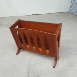 Unknown Mid Century 1970s Teak Magazine Rack Retro Danish Design -Storage Furniture Sales 2024 mid century 1970s teak magazine rack retro danish design 0 6