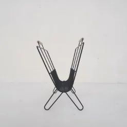 Unknown Mid Century Black Metal Magazine Stand, The Netherlands 1950's -Storage Furniture Sales 2024 mid century black metal magazine stand the netherlands 1950 s sku79402596 0 3