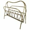 Mid Century Brass Magazine Rack Italy