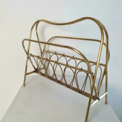 Mid Century Brass Magazine Rack Italy -Storage Furniture Sales 2024 mid century brass magazine rack italy sku63415878 0 2