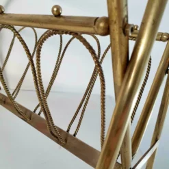 Mid Century Brass Magazine Rack Italy -Storage Furniture Sales 2024 mid century brass magazine rack italy sku63415878 0 3