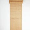 Mid Century Czechoslovakian Beech Wall Coat Rack With Raffia From Interier Praha, 1960s