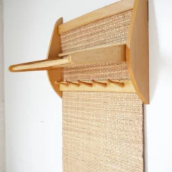 Mid Century Czechoslovakian Beech Wall Coat Rack With Raffia From Interier Praha, 1960s -Storage Furniture Sales 2024 mid century czechoslovakian beech wall coat rack with raffia from interier praha 1960s sku77041847 0 4