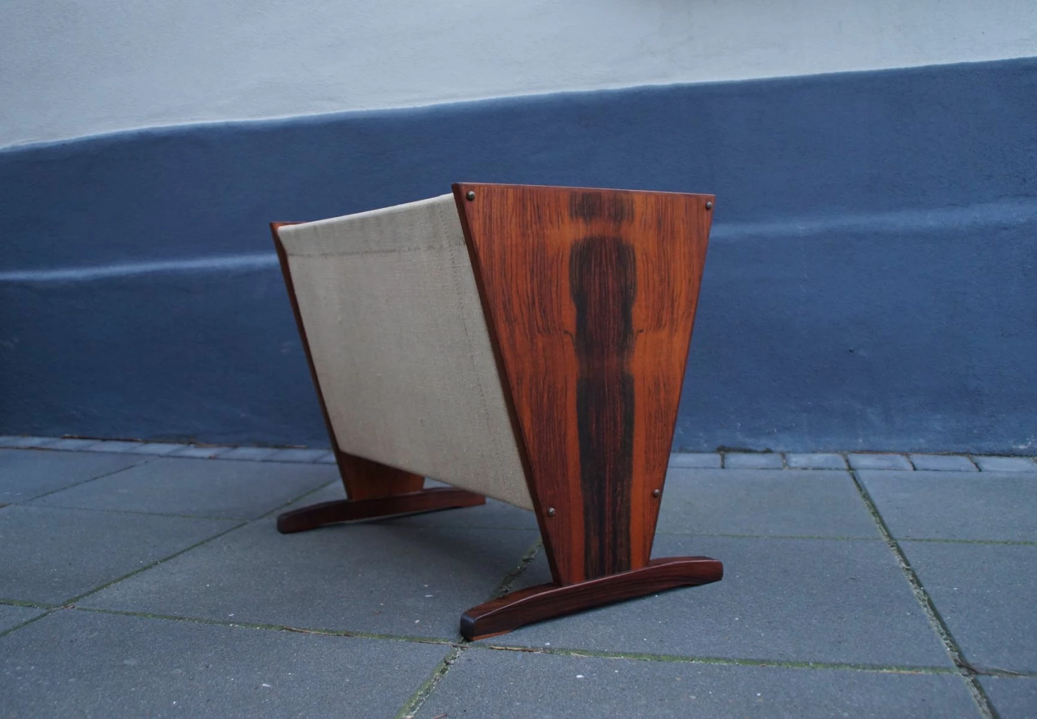 Mid Century Danish Rosewood Magazine Rack, 1960s 2 Mid Century Danish Rosewood Magazine Rack, 1960s - Image 2