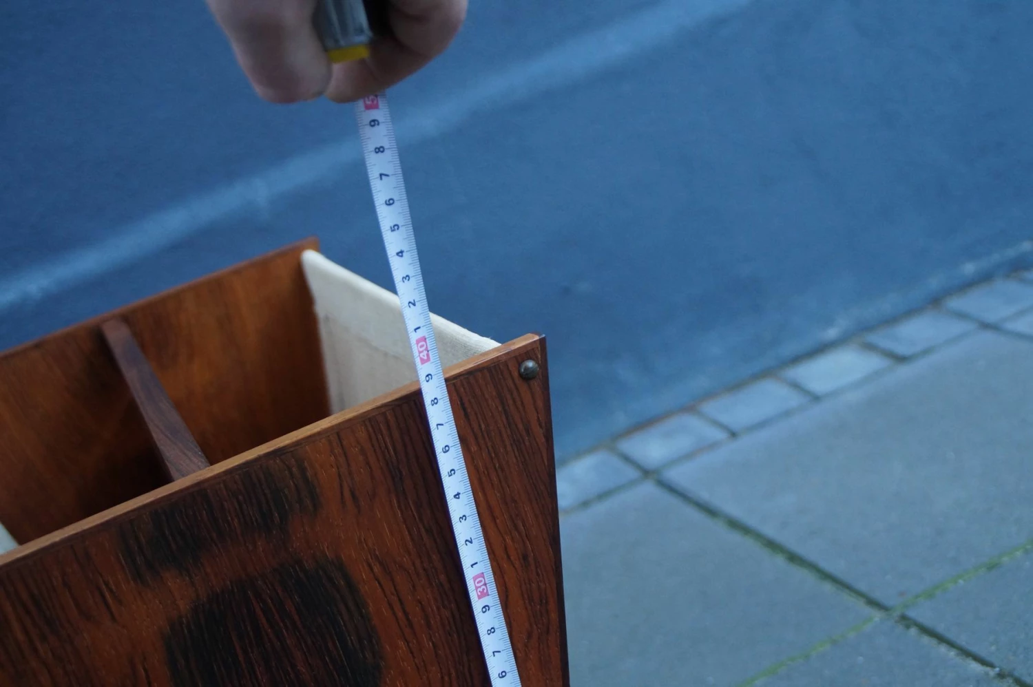 Mid Century Danish Rosewood Magazine Rack, 1960s 8 Mid Century Danish Rosewood Magazine Rack, 1960s - Image 8