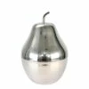 Mid Century Italian Pear Ice Bucket Chrome Silver | Vintage Inox Wine Cooler Champagne Decoration Retro Hollywood Regency | Decor 1960s 1970