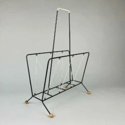 Unknown Mid Century Magazine Holder, 1960's -Storage Furniture Sales 2024 mid century magazine holder 1960 s 0 2