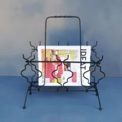 Unknown Mid Century Magazine Rack, 1960s -Storage Furniture Sales 2024 mid century magazine rack 1960s sku26952459 0 3