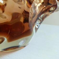 Unknown Mid Century Murano Art Glass Amber Basket / Vase Rippled Glass Footed Basket Mcm Vase Vintage Handblown Glass Art 18 X 17.5cm -Storage Furniture Sales 2024 mid century murano art glass amber basket vase rippled glass footed basket mcm vase vintage handblown glass art 18 x 17 5cm sku67807096 0 7