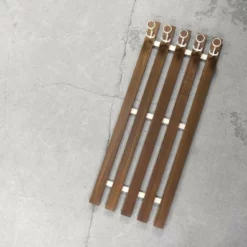 Unknown Mid Century Scandinavian Modern Teak Wall Coat Rack, 1950s -Storage Furniture Sales 2024 mid century scandinavian modern teak wall coat rack 1950s sku10784637 0 5