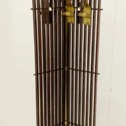 Unknown Mid Century Wood And Travertine Feet Swivel Slatted Modulable Coat Rack, Italy -Storage Furniture Sales 2024 mid century wood and travertine feet swivel slatted modulable coat rack italy sku37922430 0 2