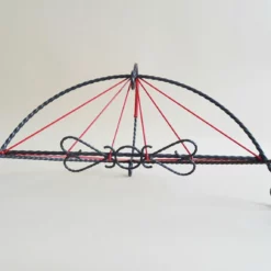 String Mid Century Wrought Iron And Red Cord Newspaper Rack -Storage Furniture Sales 2024 mid century wrought iron and red cord newspaper rack 0 5 scaled