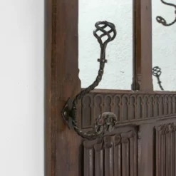 Unknown Midcentury Coat Rack Hat Oak Stand Gothic Style With Mirrors Mid 19th Century -Storage Furniture Sales 2024 midcentury coat rack hat oak stand gothic style with mirrors mid 19th century 0 3 scaled