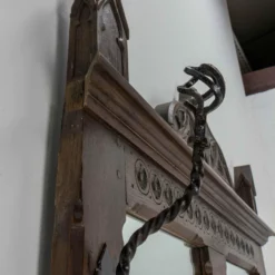 Unknown Midcentury Coat Rack Hat Oak Stand Gothic Style With Mirrors Mid 19th Century -Storage Furniture Sales 2024 midcentury coat rack hat oak stand gothic style with mirrors mid 19th century 0 4 scaled