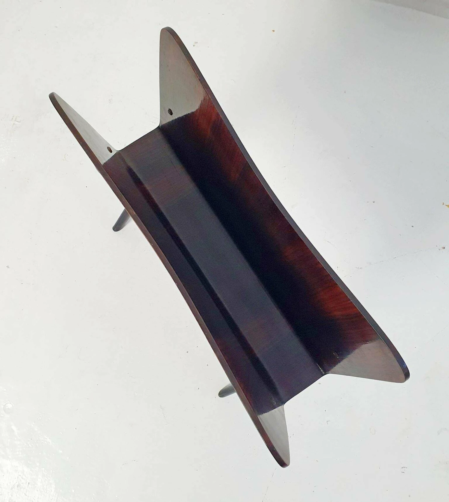 Unknown Midcentury Magazine Rack In The Manner Of Ico Parisi, Italy 3 Unknown Midcentury Magazine Rack In The Manner Of Ico Parisi, Italy - Image 3