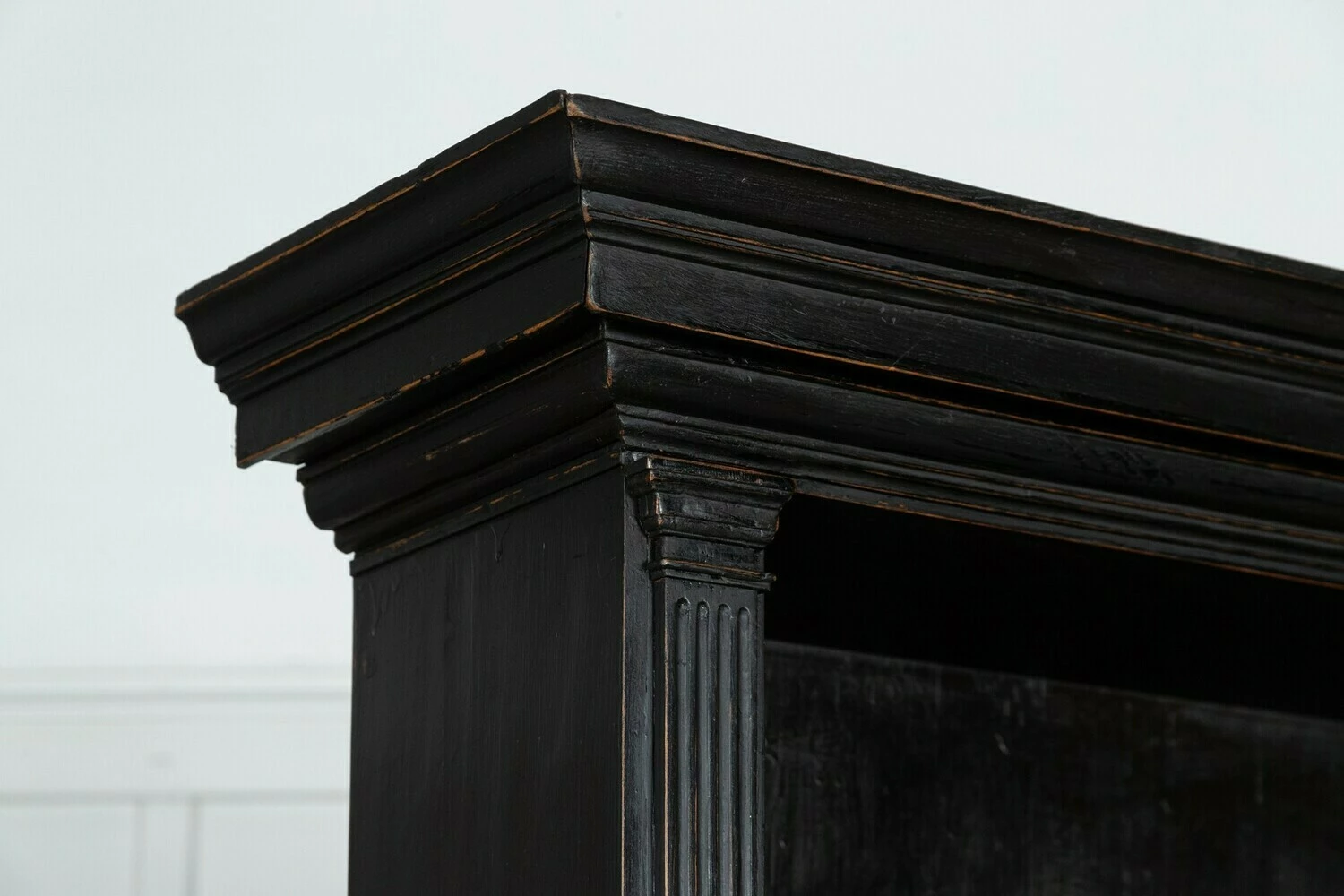 Unknown Monumental English Ebonised Oak Breakfront Bookcase 8 Unknown Monumental English Ebonised Oak Breakfront Bookcase - Image 8