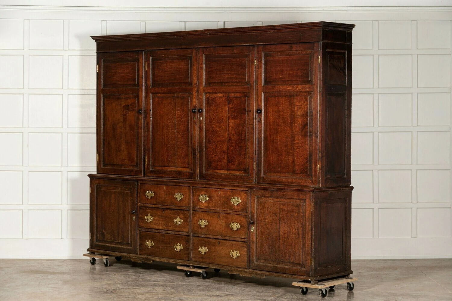 Unknown Monumental George III Oak Housekeeper's Cupboard 5 Unknown Monumental George III Oak Housekeeper's Cupboard - Image 5