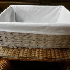 Natural Grey Rafia Rectangular Medium Basket With White Linen Liner & Handles 13 Natural Grey Rafia Rectangular Medium Basket With White Linen Liner & Handles -Storage Furniture Sales 2024 natural grey rafia rectangular medium basket with white linen liner handles sku82990577 0 3