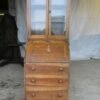 Neat Sized Edwardian Bureau Bookcase With Fitted Interior