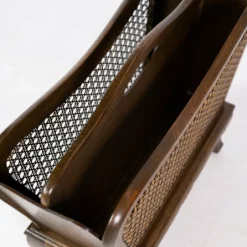 Unknown Newspaper Holder, Polished Wood, French Wickerwork, 1940. -Storage Furniture Sales 2024 newspaper holder polished wood french wickerwork 1940 sku48367758 0 4