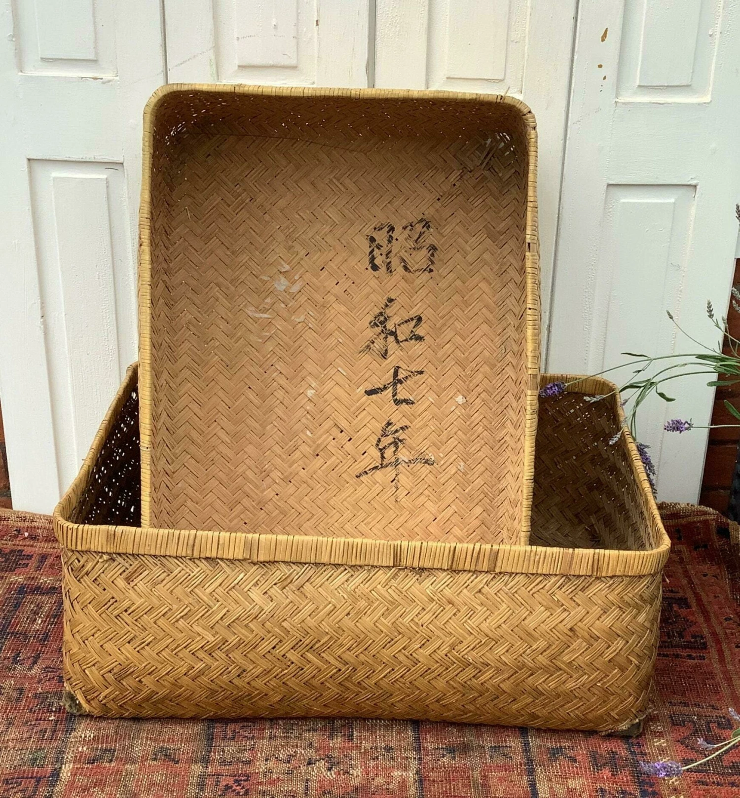 Unknown No4 Japanese Clamshell Basket, 1940s 2 Unknown No4 Japanese Clamshell Basket, 1940s - Image 2