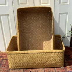 Unknown No6 Japanese Clamshell Basket, 1950s -Storage Furniture Sales 2024 no6 japanese clamshell basket 1950s sku59344956 0 2