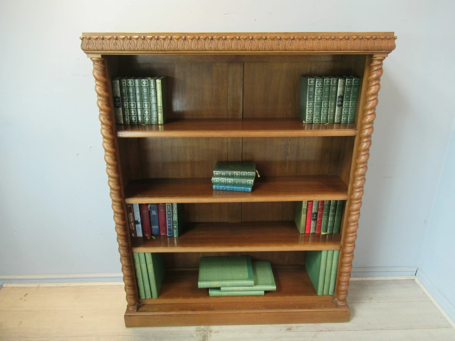 Oak Open Bookcase, 1900s, Antique 1 Oak Open Bookcase, 1900s, Antique