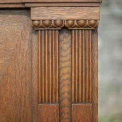 Unknown Old Carved Wood Bookcase Cabinet 3 Doors, Beveled Window Glass, Wooden Furniture -Storage Furniture Sales 2024 old carved wood bookcase cabinet 3 doors beveled window glass wooden furniture sku79412280 0 3 scaled