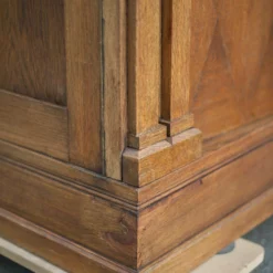 Unknown Old Carved Wood Bookcase Cabinet 3 Doors, Beveled Window Glass, Wooden Furniture -Storage Furniture Sales 2024 old carved wood bookcase cabinet 3 doors beveled window glass wooden furniture sku79412280 0 6 scaled