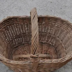 Old Handwoven Wicker Basket, 1950s -Storage Furniture Sales 2024 old handwoven wicker basket 1950s 0 3