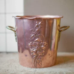 Unknown Old Wmf Art Nouveau Wine Or Champagne Cooler Copper And Brass Ice Bucket, Barware, Ice Bucket, Copper, 20's