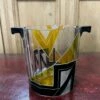 Unknown Original Karl Palda Art Deco Ice Bucket, C.1930. Hand Enamelled Lead Crystal.