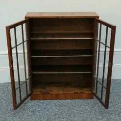 Original Small Proportioned Art Deco Figured And Burr Walnut Bookcase -Storage Furniture Sales 2024 original small proportioned art deco figured and burr walnut bookcase sku25094483 0 2