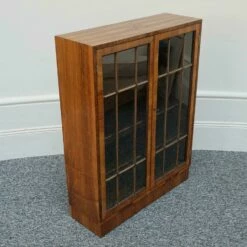 Original Small Proportioned Art Deco Figured And Burr Walnut Bookcase -Storage Furniture Sales 2024 original small proportioned art deco figured and burr walnut bookcase sku25094483 0 3
