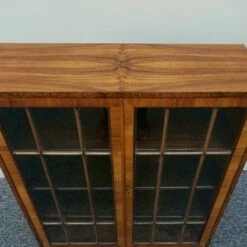 Original Small Proportioned Art Deco Figured And Burr Walnut Bookcase -Storage Furniture Sales 2024 original small proportioned art deco figured and burr walnut bookcase sku25094483 0 4