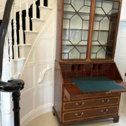 Outstanding Quality Antique Mahogany Inlaid Bureau Bookcase -Storage Furniture Sales 2024 outstanding quality antique mahogany inlaid bureau bookcase sku12355582 0 11